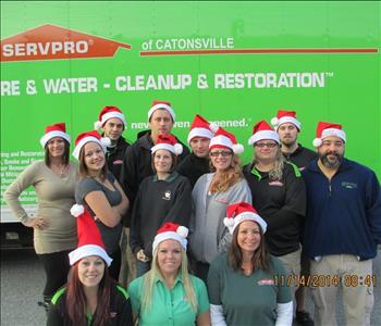 Holiday photo, team member at SERVPRO of Reisterstown